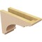 Ekena Millwork 4"W x 12"D x 8"H Classic Hughes Rough Cedar Woodgrain TimberThane Corbel, Primed Tan CORUR04X12X08HUGRCPR - alternate 5